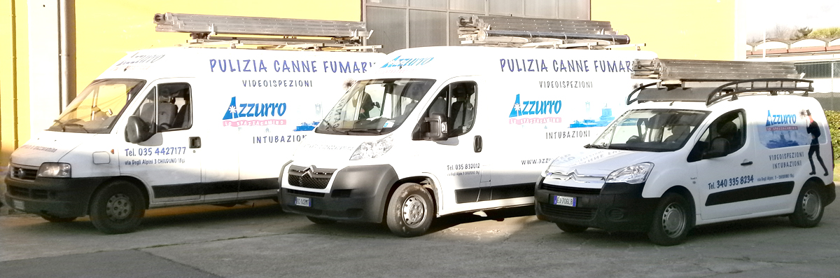 Furgoni di Azzurro lo Spazzacamino